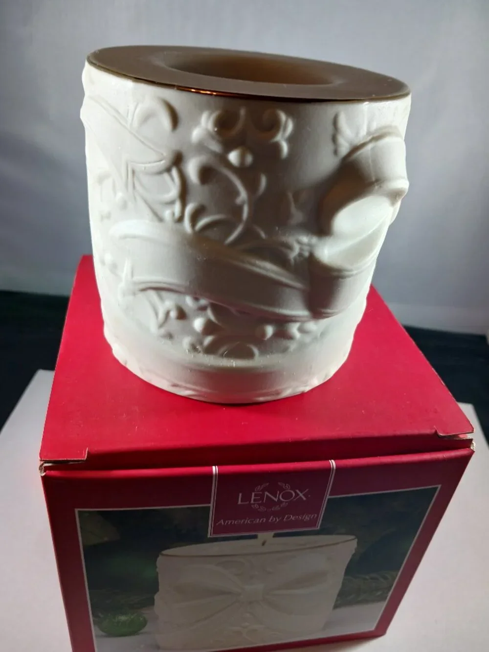 Lenox Radiant Light Bow Votive 3.25